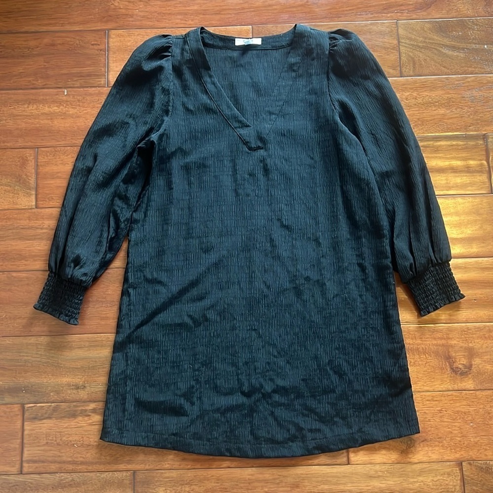 BB Dakota Black V-Neck Dress Size Small